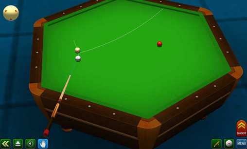 Gameplay of the Pool break pro: 3D Billiards for Android phone or tablet.