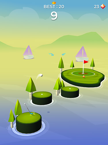 Pop shot! Golf - Android game screenshots.