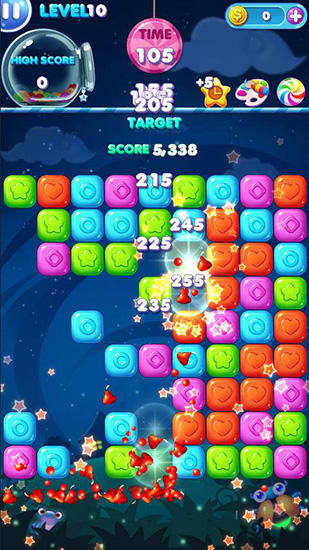 Gameplay of the Pop candy for Android phone or tablet.