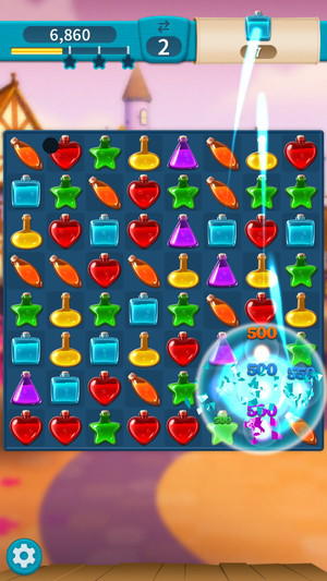 Gameplay of the Potion pop for Android phone or tablet.