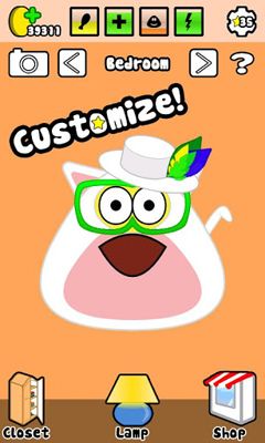 Gameplay of the Pou for Android phone or tablet.