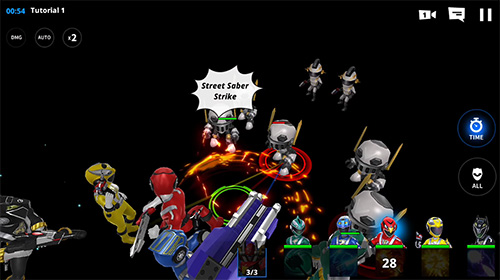 Power rangers: RPG - Android game screenshots.
