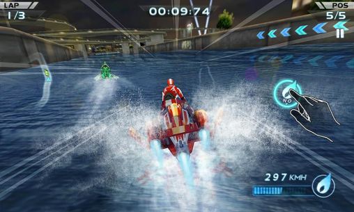 Gameplay of the Powerboat racing for Android phone or tablet.