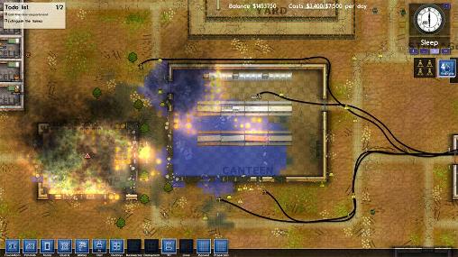 Gameplay of the Prison architect for Android phone or tablet.