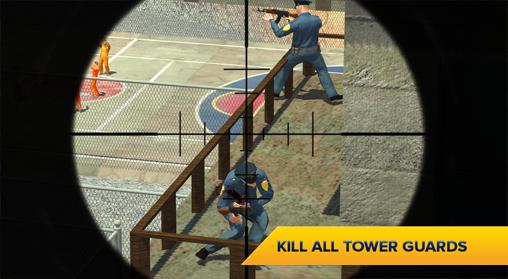 Gameplay of the Prison escape: Sniper mission for Android phone or tablet.