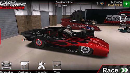 Pro series drag racing - Android game screenshots.