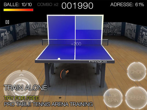 Gameplay of the Pro arena: Table tennis. Ping pong for Android phone or tablet.