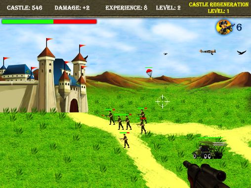 Gameplay of the Protect king's castle for Android phone or tablet.