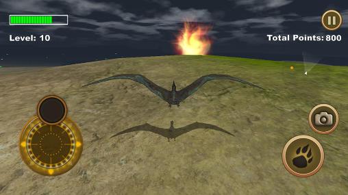 Gameplay of the Pterodactyl survival: Simulator for Android phone or tablet.