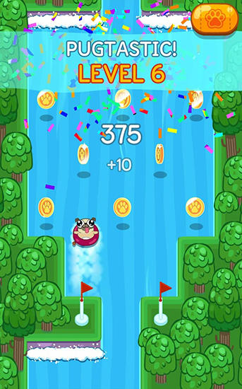 Gameplay of the Pug rapids for Android phone or tablet.