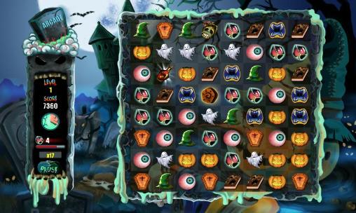 Gameplay of the Pumpkin match deluxe for Android phone or tablet.