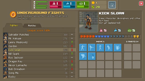 Gameplay of the Punch club for Android phone or tablet.