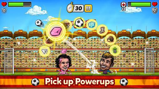 Gameplay of the Puppet football: League Spain for Android phone or tablet.
