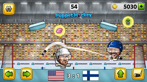 Gameplay of the Puppet ice hockey 2014 for Android phone or tablet.