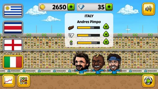 Gameplay of the Puppet soccer 2014 for Android phone or tablet.