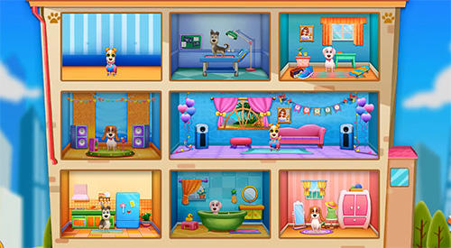 Puppy life: Secret pet party - Android game screenshots.