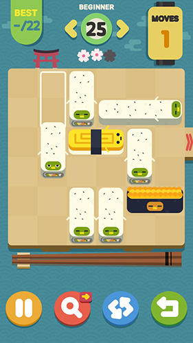 Push sushi - Android game screenshots.