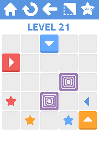 Gameplay of the Push the squares for Android phone or tablet.