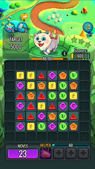 Gameplay of the Puzzle monsters for Android phone or tablet.