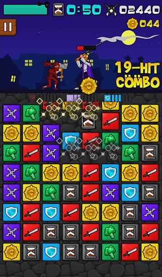 Gameplay of the Puzzle ninja for Android phone or tablet.