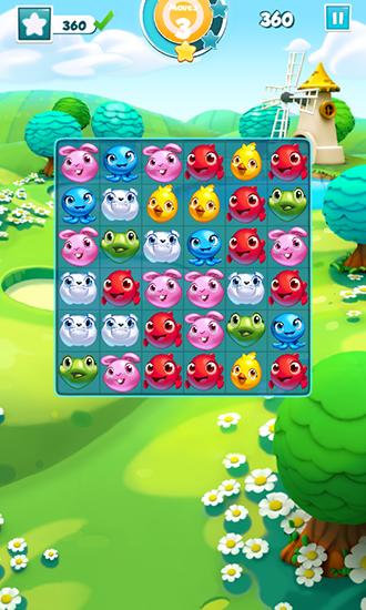 Gameplay of the Puzzle pets for Android phone or tablet.