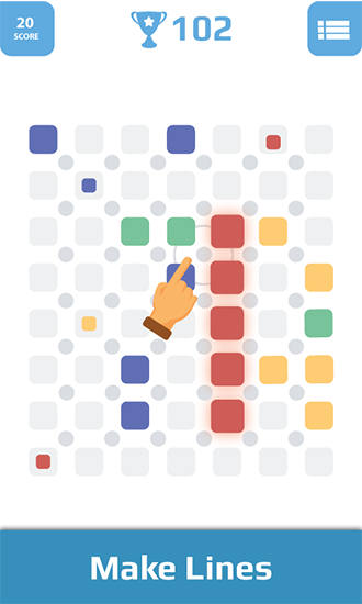 Gameplay of the Quadro puzzle for Android phone or tablet.
