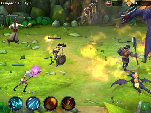 Gameplay of the Quest of heroes: Clash of ages for Android phone or tablet.