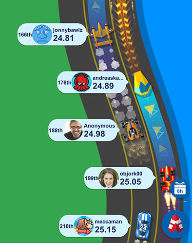 Race time - Android game screenshots.