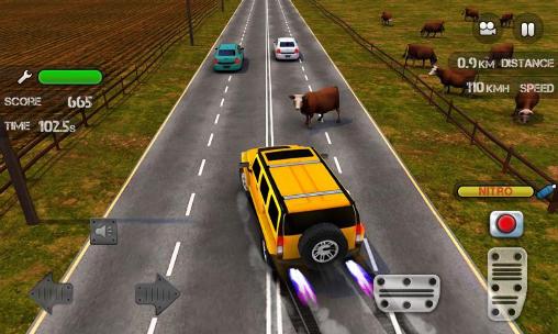 Gameplay of the Race the traffic nitro for Android phone or tablet.