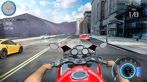Racing moto 3D - Android game screenshots.