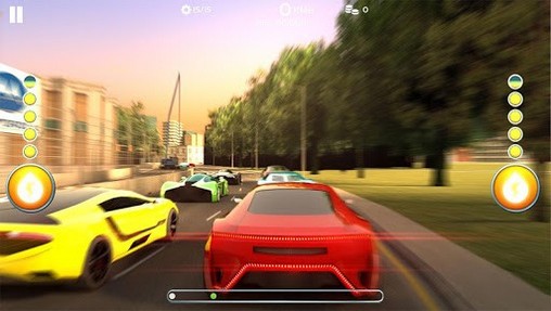 Gameplay of the Racing 3D: Asphalt real tracks for Android phone or tablet.