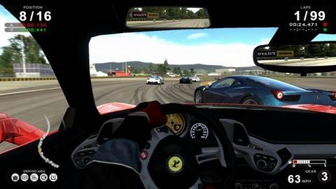 Gameplay of the Racing car 3D for Android phone or tablet.