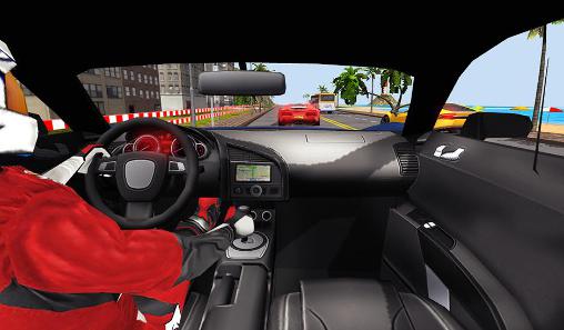 Gameplay of the Racing in car turbo for Android phone or tablet.