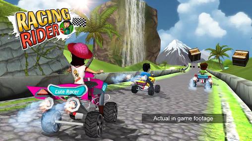 Gameplay of the Racing rider for Android phone or tablet.