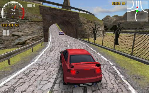 Gameplay of the Racing simulator for Android phone or tablet.