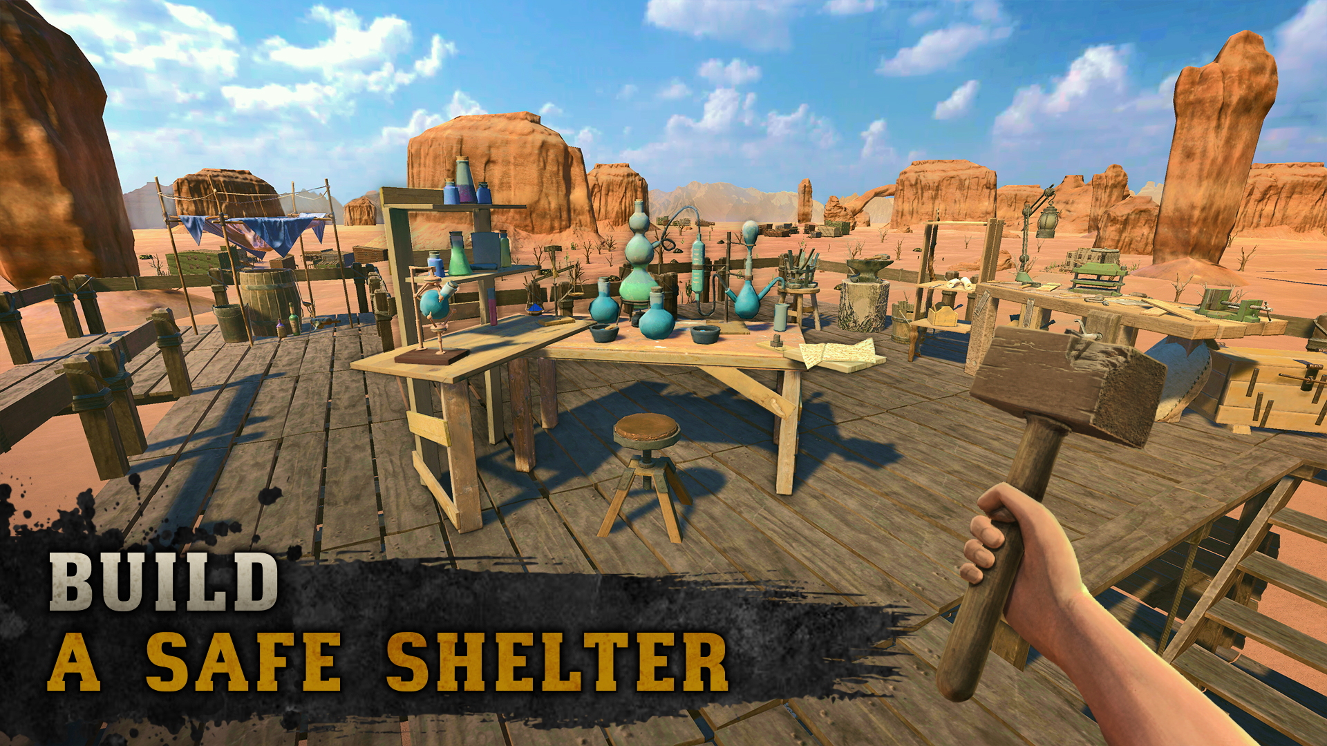 Raft Survival: Desert Nomad - Simulator - Android game screenshots.
