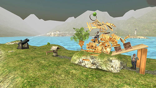 Ragdoll cannon ball - Android game screenshots.
