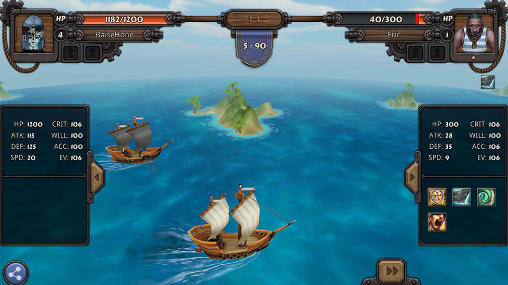 Gameplay of the Rage of the seven seas for Android phone or tablet.