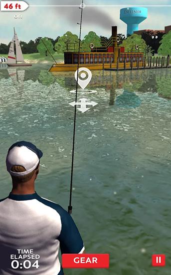 Gameplay of the Rapala fishing: Daily catch for Android phone or tablet.
