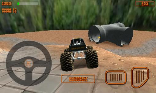 Gameplay of the RC monster truck for Android phone or tablet.