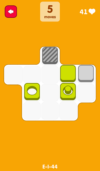 Gameplay of the Re-move blocks for Android phone or tablet.