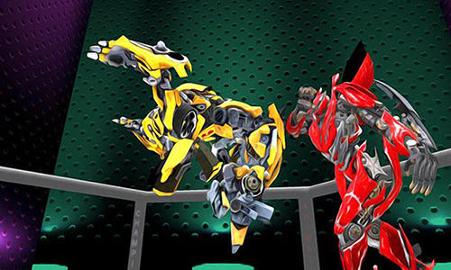 Real robot ring fighting - Android game screenshots.