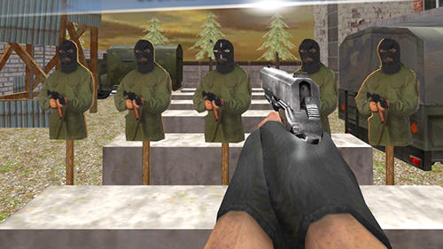 Real shooting army training - Android game screenshots.