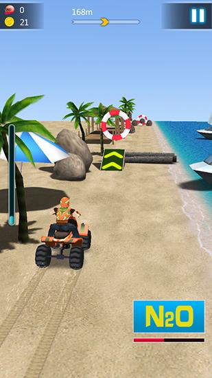 Gameplay of the Real beach moto racing for Android phone or tablet.