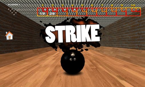 Gameplay of the Real bowling 3D for Android phone or tablet.