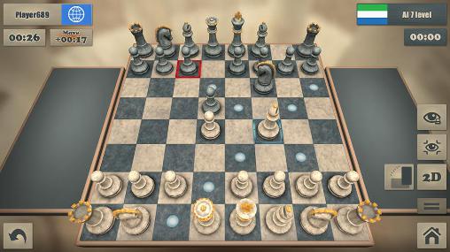 Gameplay of the Real chess for Android phone or tablet.