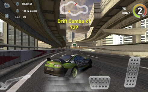 Gameplay of the Real drift car racing v3.1 for Android phone or tablet.