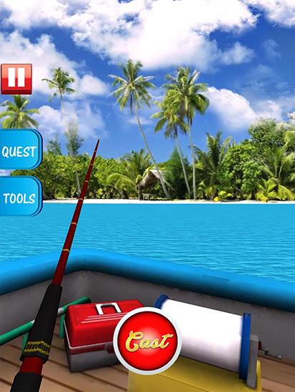 Gameplay of the Real fishing pro 3D for Android phone or tablet.