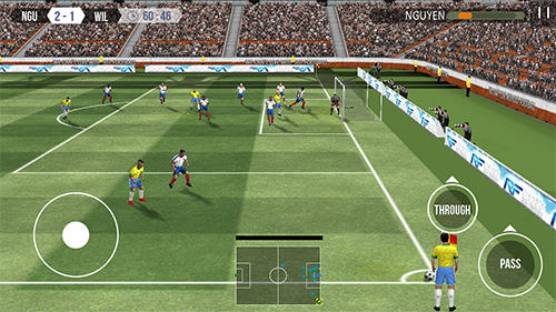 Gameplay of the Real football for Android phone or tablet.