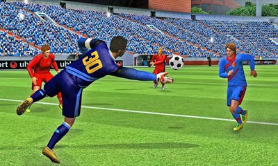 Gameplay of the Real Football 2013 for Android phone or tablet.